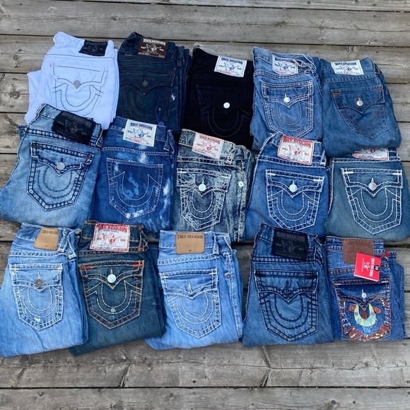 LOT OF 15 Vintage True Religion Jeans Size 30 - Picture 1 of 6
